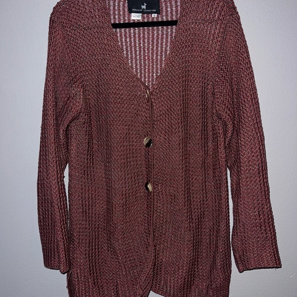 Peruvian Connection Sweaters - Peruvian connection prima cotton cardigan M